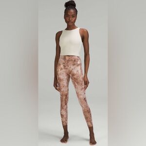 lululemon athletica Brown Tie-Dye Leggings